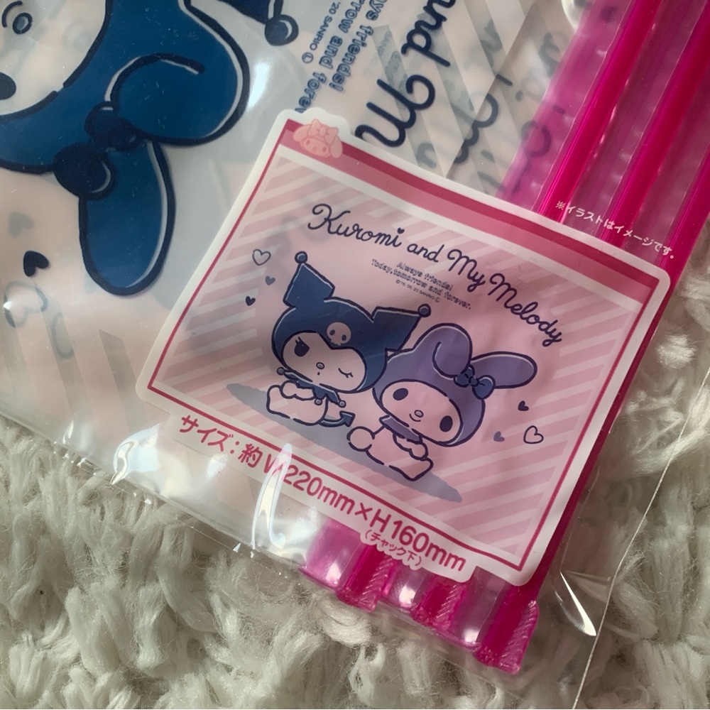 Daiso Sanrio Kuromi & My Melody 3-Pack Slider Bags (NWT) - Picture 2 of 3